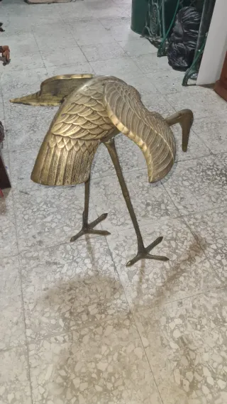 Garza de metal estilo años 70