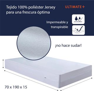 Twillie – Funda de colchón Integral 70x190x15 cm I