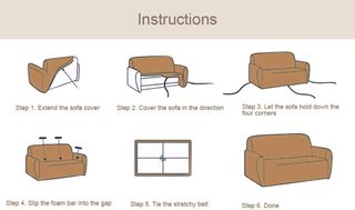 Fundas Sofa Elasticas 1/2/3/4 Plazas,Cubre Sofa,Fu