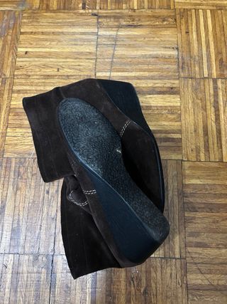 Botines de piel marrones