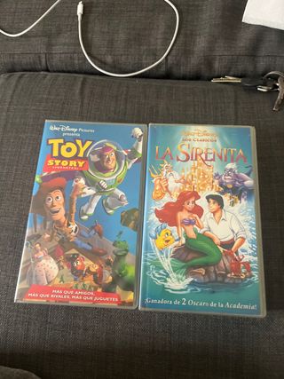 Lote 2 VHS: Toy Story y La Sirenita