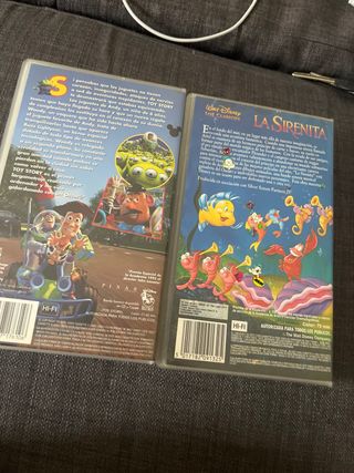 Lote 2 VHS: Toy Story y La Sirenita