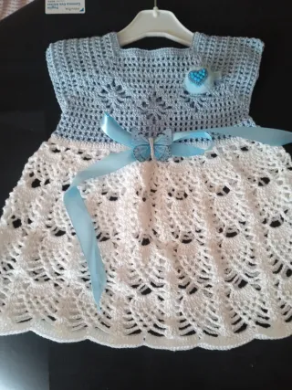 Vestido bebé crochet