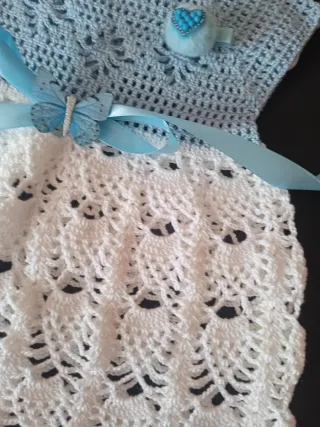 Vestido bebé crochet