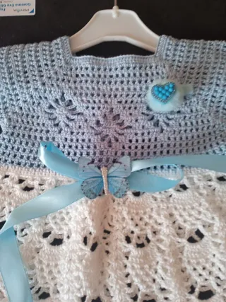Vestido bebé crochet