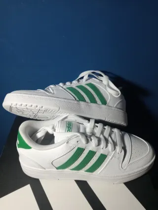 Scarpe Adidas Break Start bianche e verdi