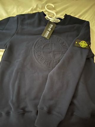 Sudadera Stone Island Azul Talla S