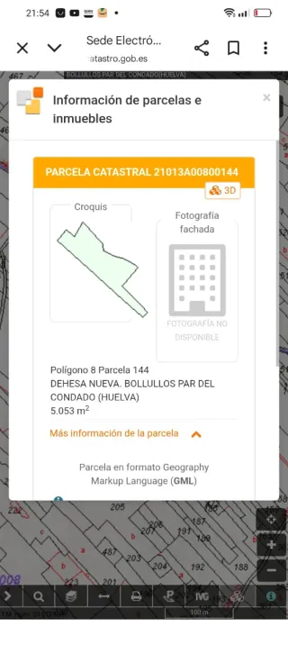 Terreno agrícola en Bollullos del condado