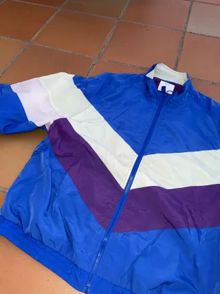 Chaqueta Vintage Chevron Azul Multicolor