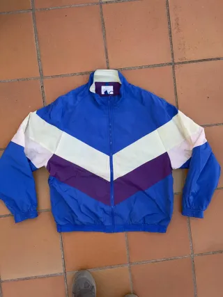 Chaqueta Vintage Chevron Azul Multicolor