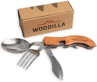 Cubiertos de camping para exterior de Woodilla - c