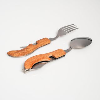 Cubiertos de camping para exterior de Woodilla - c