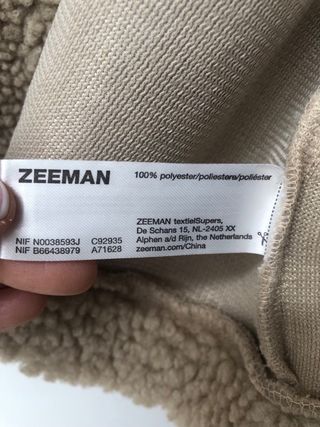 Chaleco borreguito beige