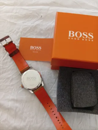 RELOJ HUGO BOSS PIEL NARANJA