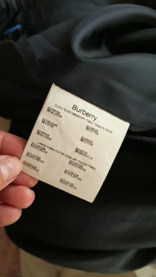Falda Burberry azul marino