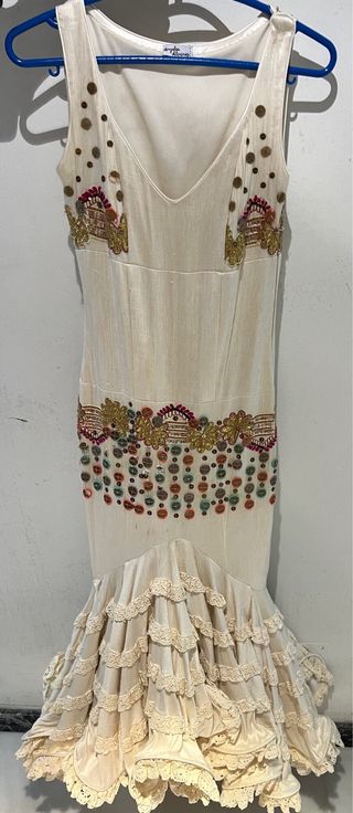 Traje Flamenca Bordado Multicolor