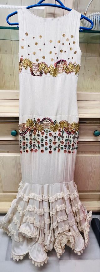 Traje Flamenca Bordado Multicolor