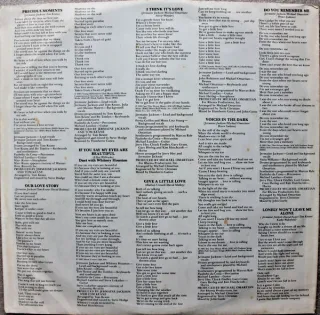 Jermaine Jackson Precious Moments LP 12" 33 RPM