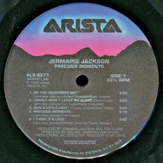 Jermaine Jackson Precious Moments LP 12" 33 RPM