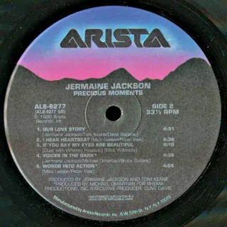 Jermaine Jackson Precious Moments LP 12" 33 RPM