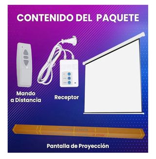 Pantalla de Proyección Eléctrica con Mando