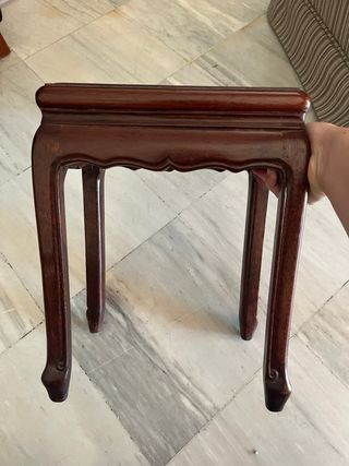 Juego de 2 mesitas auxiliares de madera