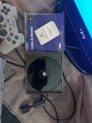 Play station 1 con tv y juego WRC