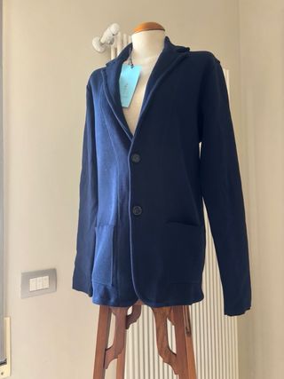 Giacca in felpa blu tg L La Chemise