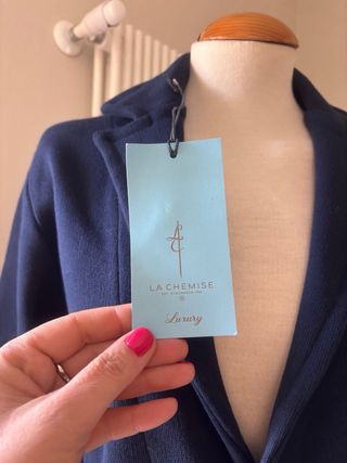 Giacca in felpa blu tg L La Chemise