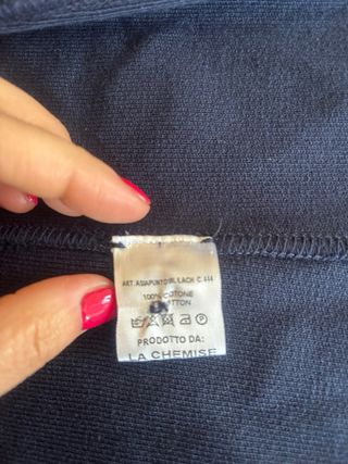 Giacca in felpa blu tg L La Chemise