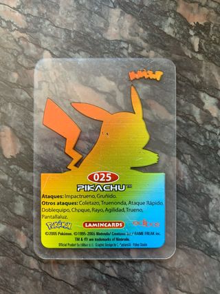 Carta Lamincard Pikachu