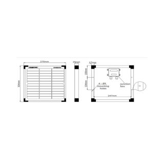 Enjoy solar Mono 10 W 12V Módulo Solar Monocristal