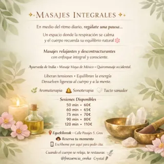 Masajes terapéuticos integrales