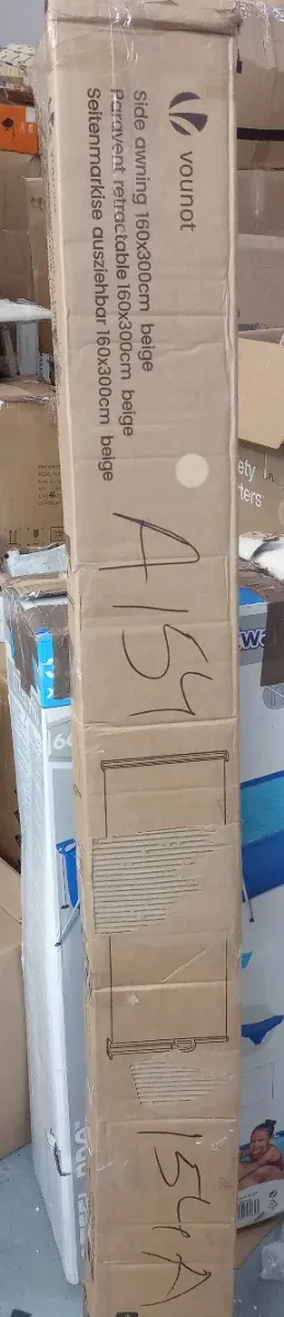 Toldo lateral 160 x 300 cm beige Vounot