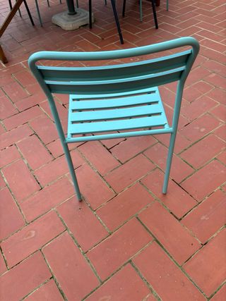 Silla de exterior de metal