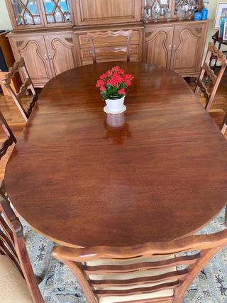 Mesa comedor extensible 2m + 12 sillas En el Sauza