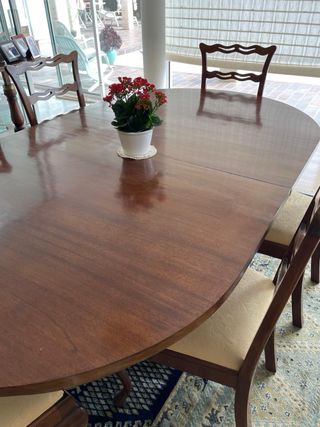 Mesa comedor extensible 2m + 12 sillas En el Sauza