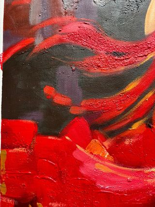 Cuadro al Óleo Bailarina Flamenco 60x50