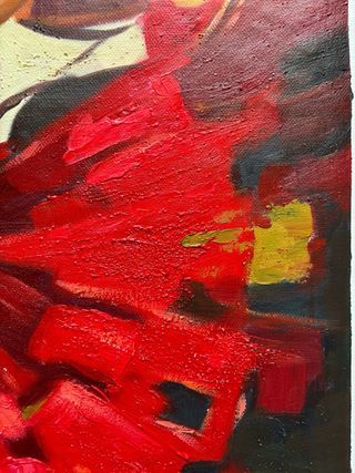 Cuadro al Óleo Bailarina Flamenco 60x50