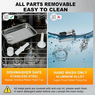 Anatole Tritacarne Elettrico 950W 6/8/10mm