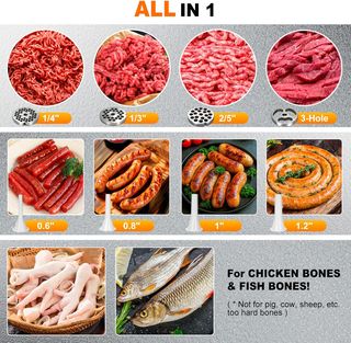 Anatole Tritacarne Elettrico 950W 6/8/10mm