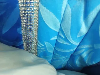 Edredón decorativa KELLY azul, con 3cojines