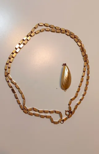 Collar y colgante vintage bisutería