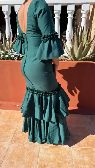Vestido nuevo a extremar talla 42 regalo flor.