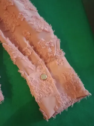 Camicia Zara rosa con texture