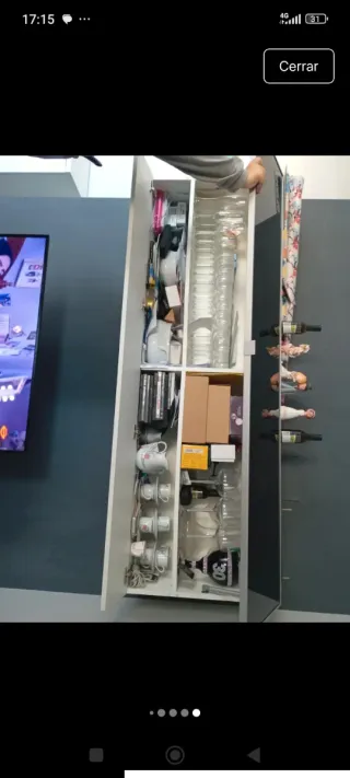 Conjunto salón aparador, mueble TV y mueble copas