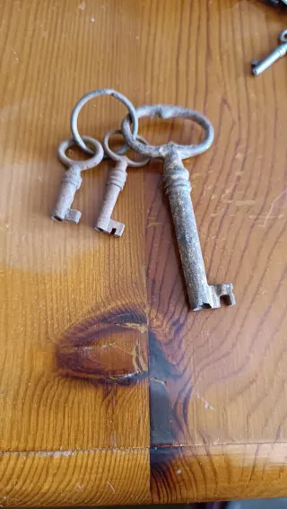 Lote de llaves antiguas y modernas