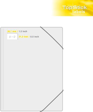 TopStick 8697 - Etiquetas autoadhesivas universale