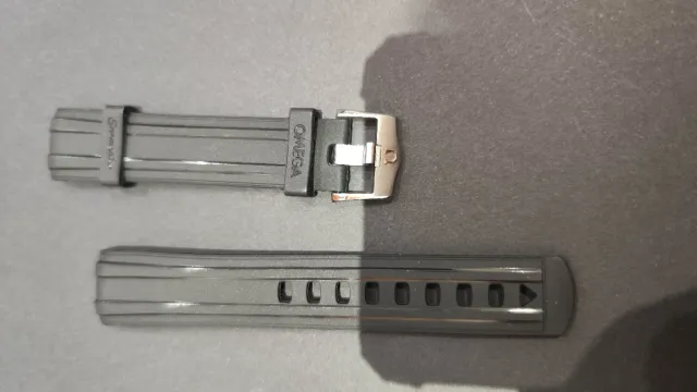 Pulseiras de Borracha Omega Seamaster 20mm Preta