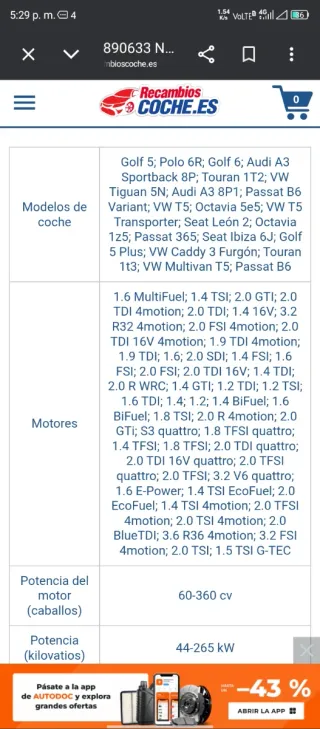 Compresor aire acondicionado Audi Seat scoda Volks